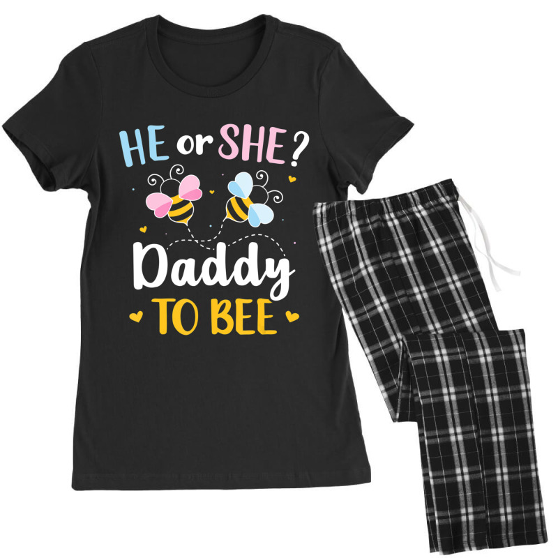 Trending Mens Gender Reveal He Or She Daddy Matching Family Baby Party Women's Pajamas Set by behindcedar22 | Artistshot