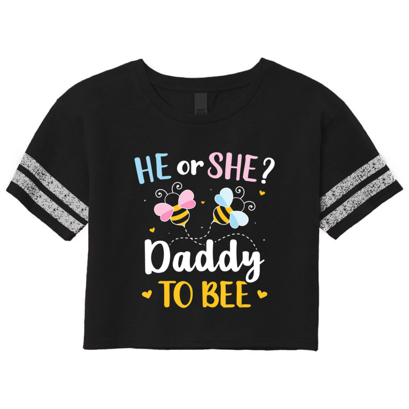 Trending Mens Gender Reveal He Or She Daddy Matching Family Baby Party Scorecard Crop Tee by behindcedar22 | Artistshot