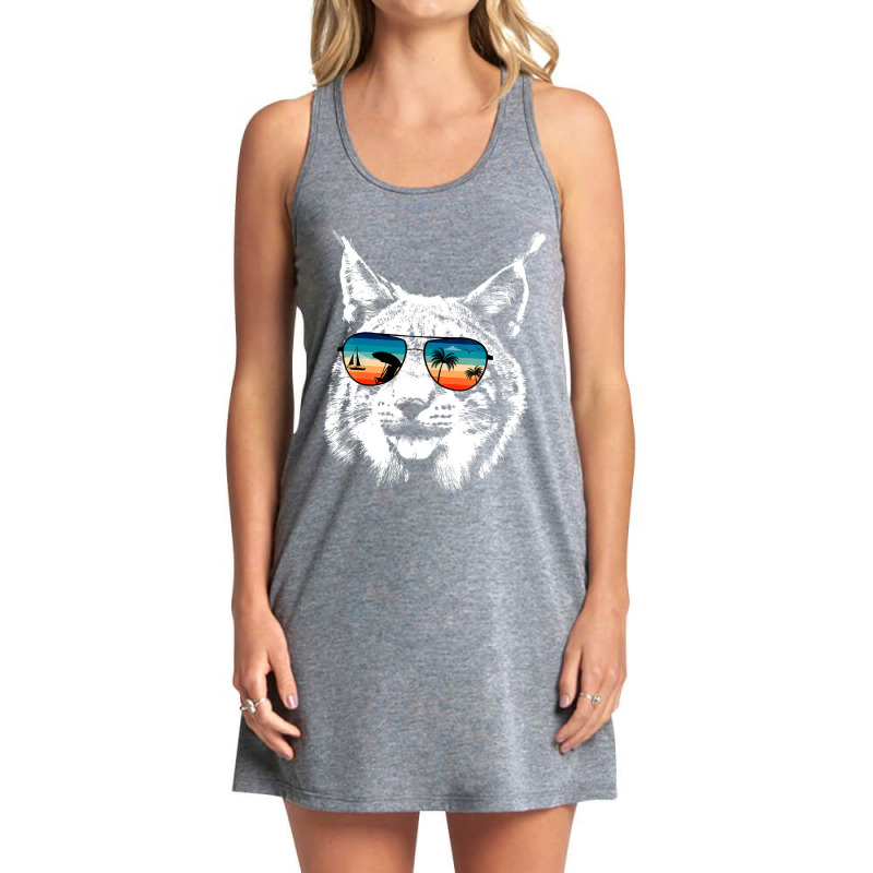 Trending Lynx S With Glasses Sunglasses Retro Style Tank Dress by bummercaught | Artistshot