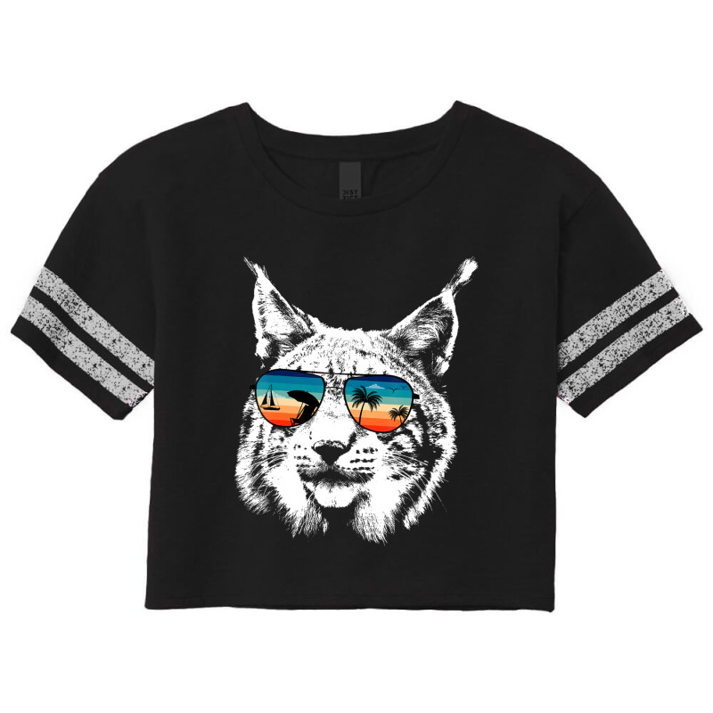 Trending Lynx S With Glasses Sunglasses Retro Style Scorecard Crop Tee by bummercaught | Artistshot