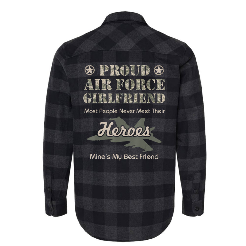 Limited Edition Proud Air Force Girlfriend Flannel Shirt by quanghuydinh1 | Artistshot