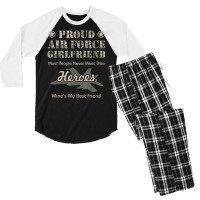 Limited Edition Proud Air Force Girlfriend Men's 3/4 Sleeve Pajama Set | Artistshot