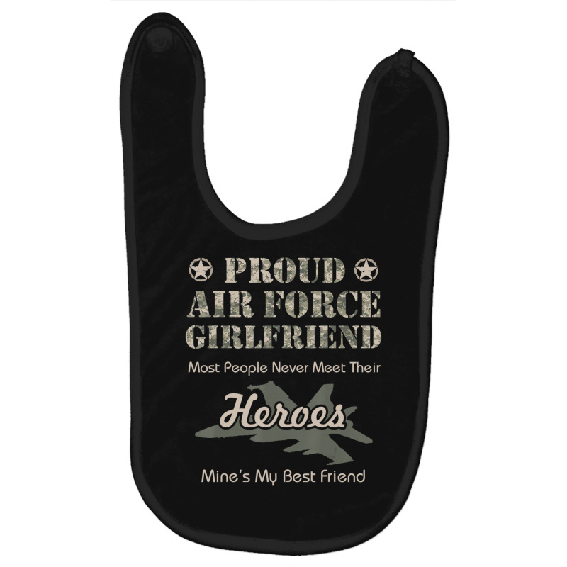 Limited Edition Proud Air Force Girlfriend Baby Bibs by quanghuydinh1 | Artistshot