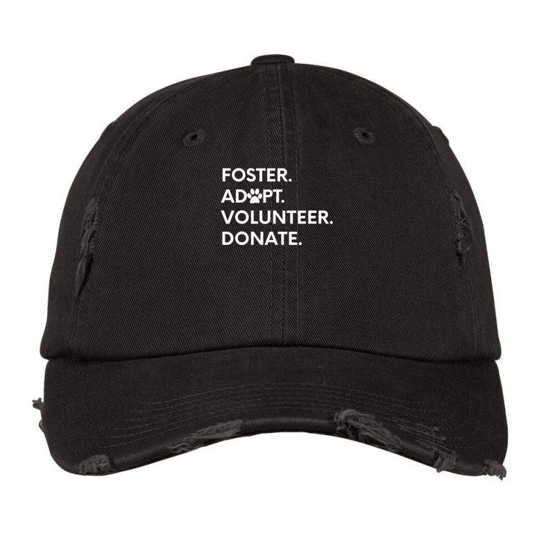 Hot Trend Foster Adopt Volunteer Donate Shelter Vintage Cap by michealyoungerlk01 | Artistshot