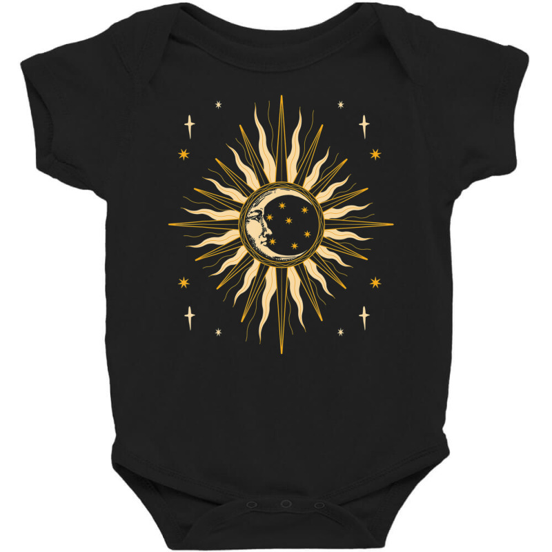 Hot Trend Moon Sun Celestial Body Astrology Space Science Astronomy Baby Bodysuit | Artistshot