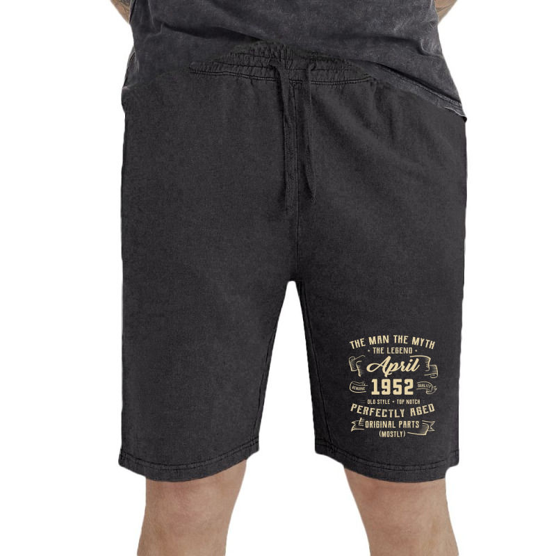 Trending Mens Man Myth Legend April 1952 70th Birthday Gift 70 Years O Vintage Short | Artistshot