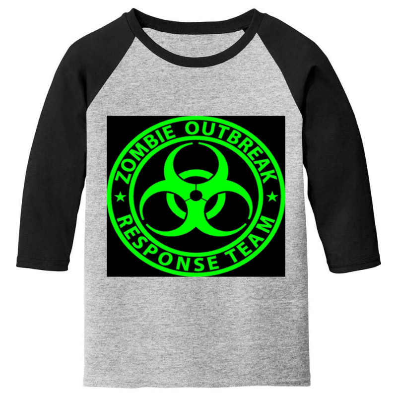 Trending Zombie Outbreak Response Team Sign Undead Youth 3/4 Sleeve by femalesbaubles | Artistshot