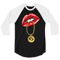 Trending Pisces Girl Juicy Lips Necklace Astrology Zodiac Sign 3/4 Sleeve Shirt | Artistshot