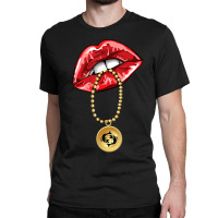 Trending Pisces Girl Juicy Lips Necklace Astrology Zodiac Sign Classic T-shirt | Artistshot