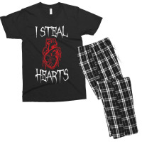 I Steal Hearts T Valentines Day Dinosaur Boys Kid (20) Men's T-shirt Pajama Set | Artistshot