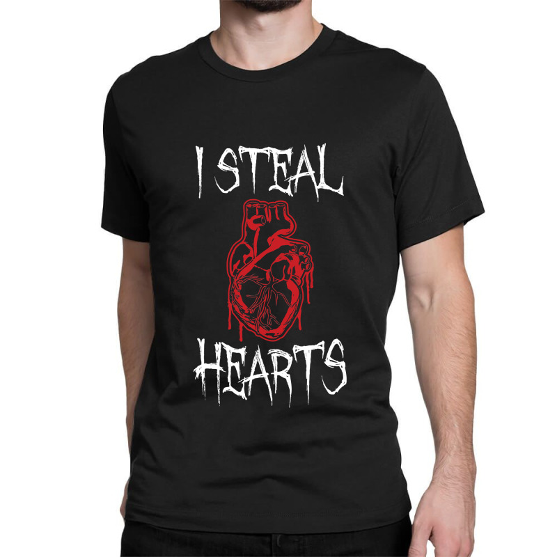 I Steal Hearts T Valentines Day Dinosaur Boys Kid (20) Classic T-shirt | Artistshot