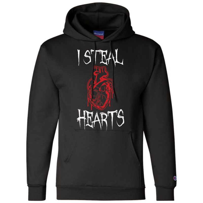 I Steal Hearts T Valentines Day Dinosaur Boys Kid (20) Champion Hoodie | Artistshot