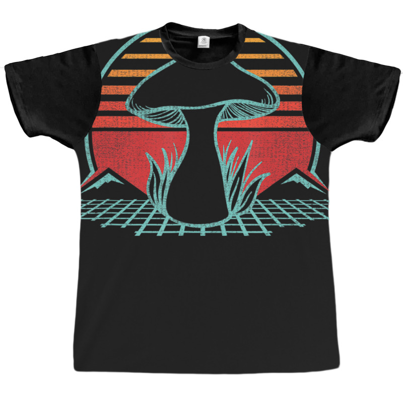 Hot Trend Mushroom Hunter Retro 80s Style Fungi Mycology Lover Graphic T-shirt | Artistshot