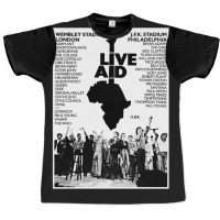 Live Aid 1985 Graphic T-shirt | Artistshot