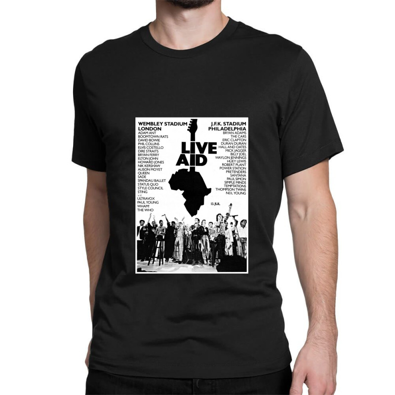 Live Aid 1985 Classic T-shirt by SherryMorehart | Artistshot