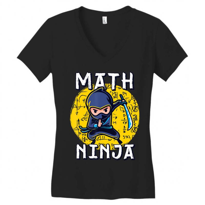 Limited Edition Math Ninja Ninja Women's V-Neck T-Shirt by Sizemore Adame | Artistshot