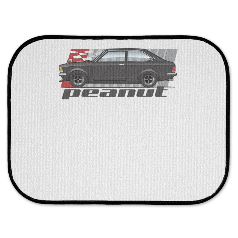 Peanut Black Rear Car Mat | Artistshot