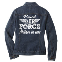 Hot Trend Proud Air Force Mother-in-law Pride Military Family Mom Ladies Denim Jacket | Artistshot