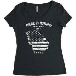 usa nothing in like a georgia state girl gift Women's Triblend Scoop T-shirt | Artistshot