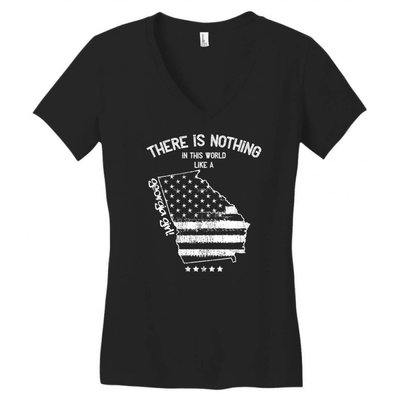 Usa Nothing In Like A Georgia State Girl Gift Women's V-neck T-shirt | Artistshot