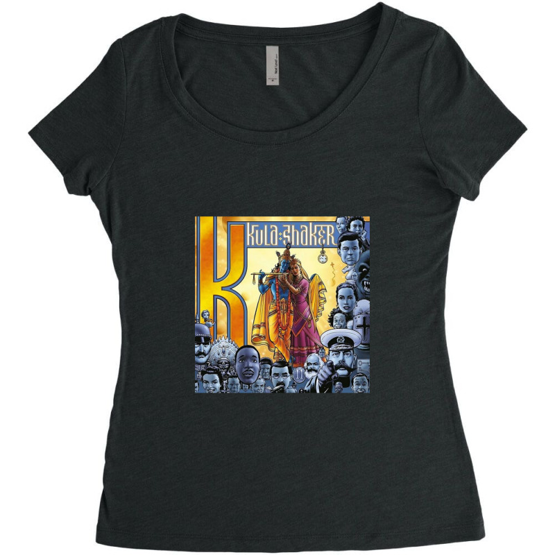 Kula Shaker 1 Women's Triblend Scoop T-shirt by BeckyTeague | Artistshot