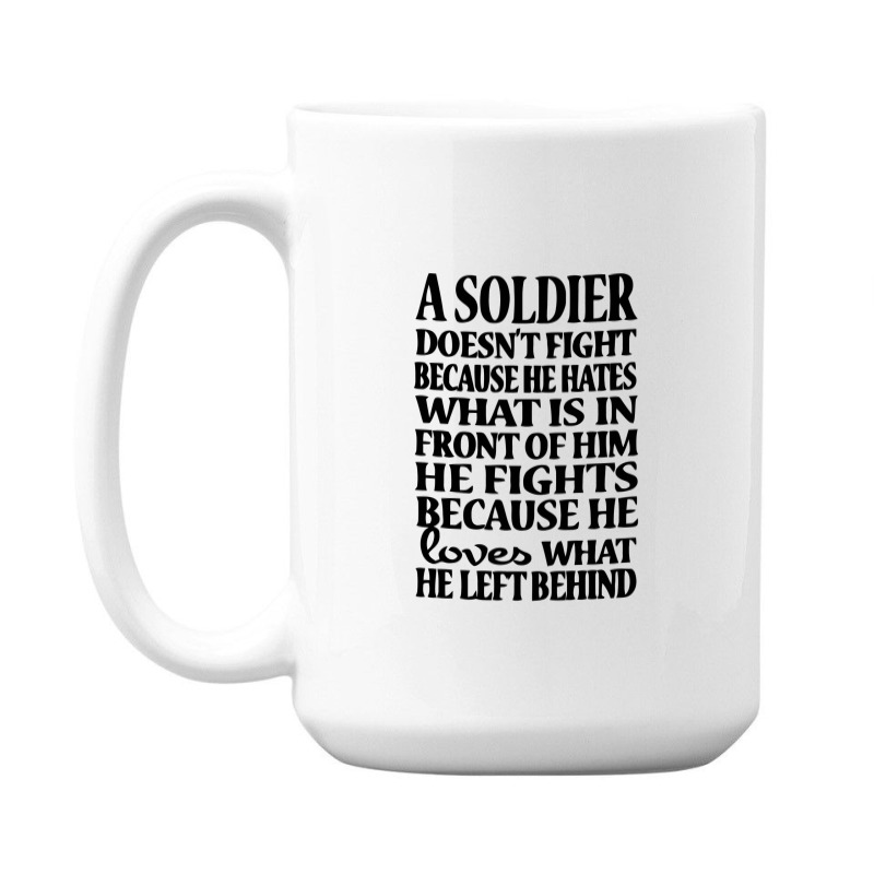 A Soldier With An Flag Great To Cel 15 Oz Coffee Mug | Artistshot