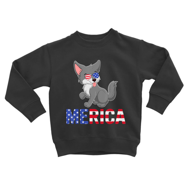 Hot Trend Merica Usa Flag Alaskan Malamute Dog Toddler Sweatshirt | Artistshot