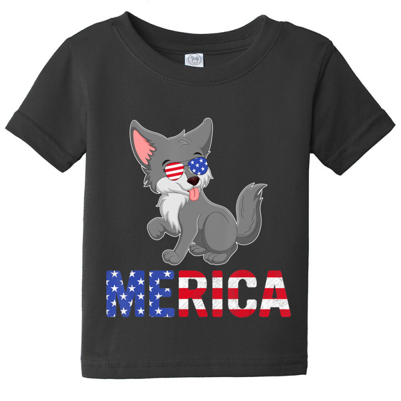 Hot Trend Merica Usa Flag Alaskan Malamute Dog Baby Tee | Artistshot