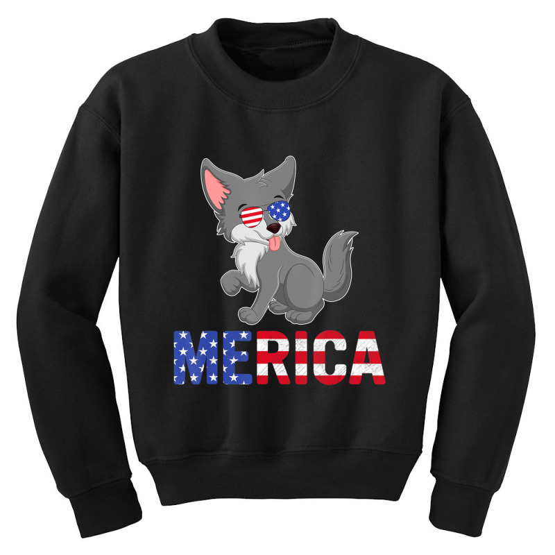 Hot Trend Merica Usa Flag Alaskan Malamute Dog Youth Sweatshirt | Artistshot