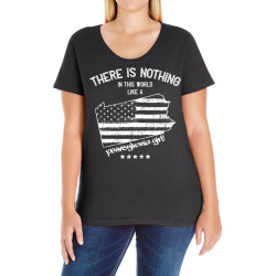 usa nothing in like a pennsylvania state girl gift Ladies Curvy T-Shirt | Artistshot