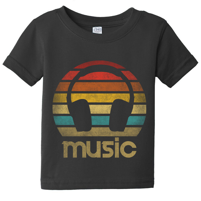 Hot Trend Headphones Listen To The Music Sound Retro Vintage Baby Tee by Box Bingham | Artistshot