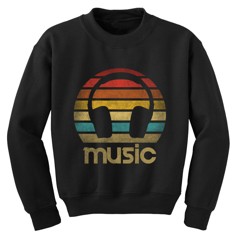 Hot Trend Headphones Listen To The Music Sound Retro Vintage Youth Sweatshirt by Box Bingham | Artistshot