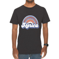 Hot Trend Merica Usa Rainbow America Retro Men Women Vintage T-shirt | Artistshot