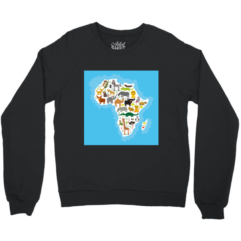 Limited Edition Wildlife In Africa 2 Crewneck Sweatshirt by Ledford Leslie | Artistshot