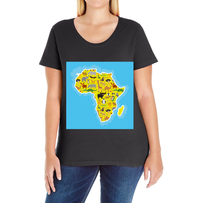 Limited Edition Wildlife In Africa Ladies Curvy T-Shirt by Ledford Leslie | Artistshot