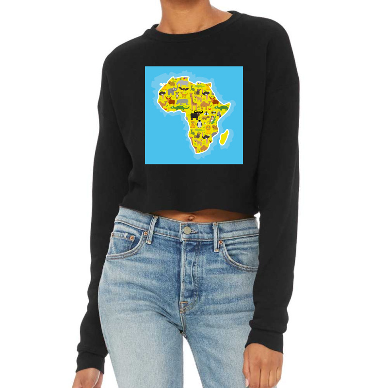 Limited Edition Wildlife In Africa Cropped Sweater by Ledford Leslie | Artistshot