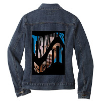 Butterfly Effect Letter Mask Poster Ladies Denim Jacket | Artistshot