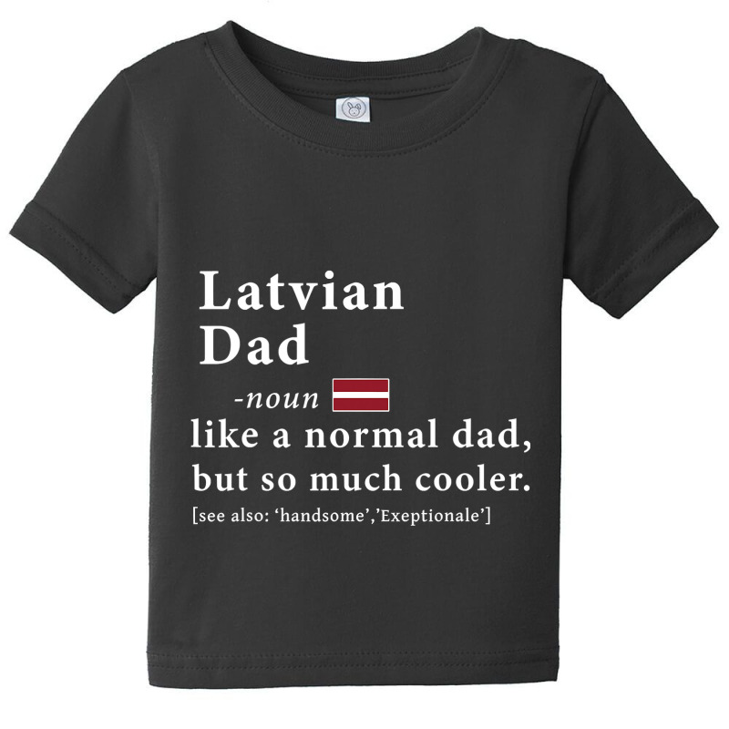 Mens Latvian Dad Definition  Fathers Day Gift Flag Baby Tee by thuhuong | Artistshot