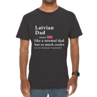 Mens Latvian Dad Definition  Fathers Day Gift Flag Vintage T-shirt | Artistshot