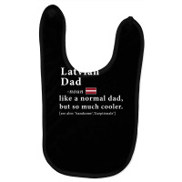 Mens Latvian Dad Definition  Fathers Day Gift Flag Baby Bibs | Artistshot