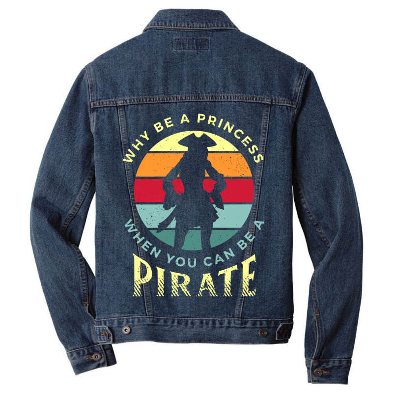 Womens Pirate Freebooter Saying For A Lover Of A Caribbean Pirate Men Denim Jacket | Artistshot