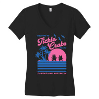 Hot Trend Tickle Crabs Island Women's V-neck T-shirt | Artistshot