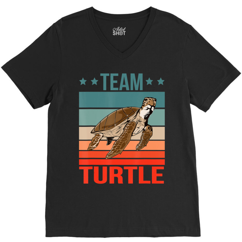 Trending Team Turtle Quote Sea Turtle Turtle V-Neck Tee by Sizemore Adame | Artistshot