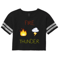 Fire Thunder Scorecard Crop Tee | Artistshot