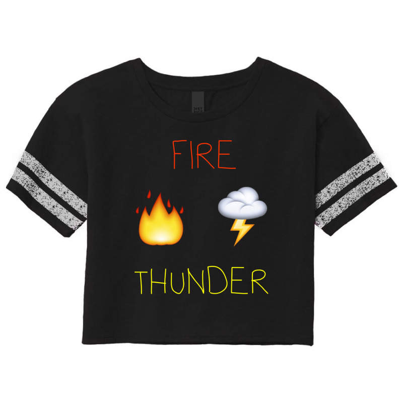 Fire Thunder Scorecard Crop Tee by LakeshaHughlett | Artistshot