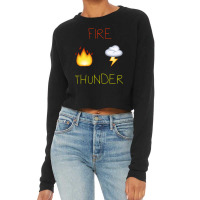 Fire Thunder Cropped Sweater | Artistshot