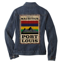 Limited Edition Make A Journey To Mauritius Ladies Denim Jacket | Artistshot