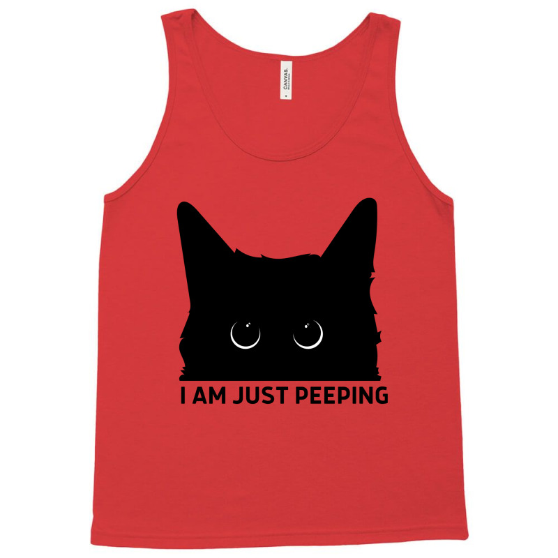 Funny Cat Just Peeping Tank Top | Artistshot