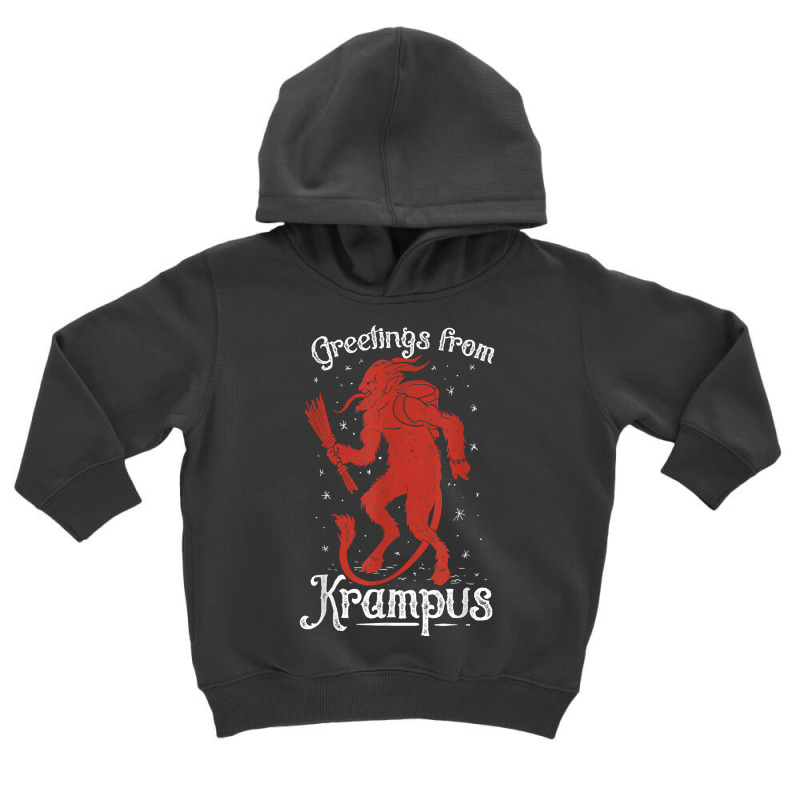 Greetings From Krampus, Fun Pre Germanic Paganism T Shirt Toddler Hoodie by mehen | Artistshot