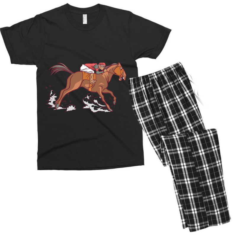 Trending Horseback Riding Men's T-shirt Pajama Set by Box Bingham | Artistshot